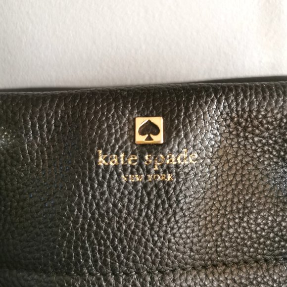 Kate Spade Black Pebble Leather Shoulder Bag Handbag Crossbody - Picture 9 of 9